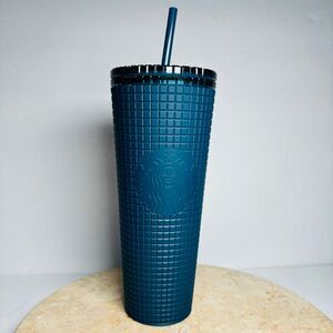 Starbucks 2021 Holiday Blue‎ Green Ombre Stainless Steel Tumbler